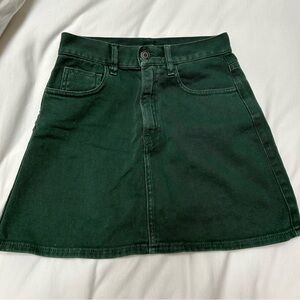 Green Brandy Melville Jean Skirt RARE